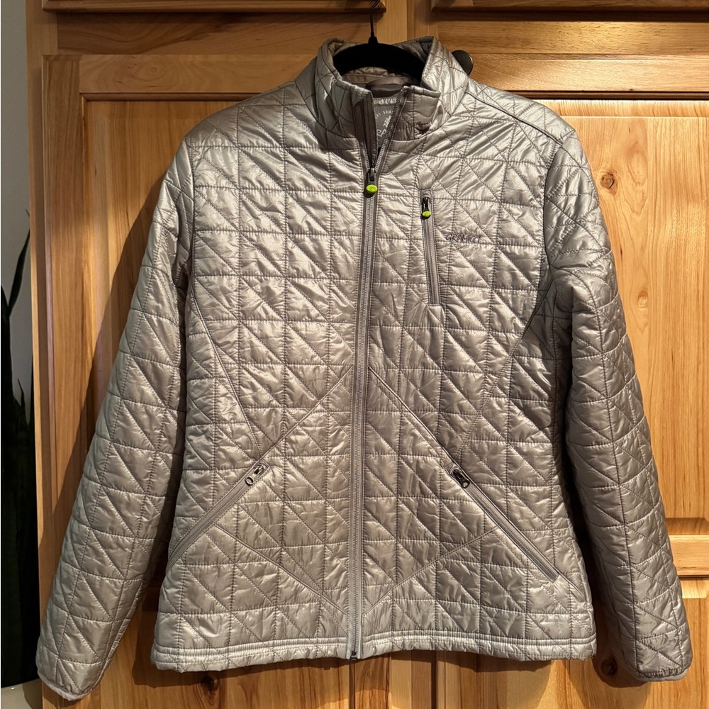 Gray Quilted Gramicci Puffy Jacket Medium